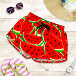 Cute Watermelon Pieces Pattern Print Women's Shorts