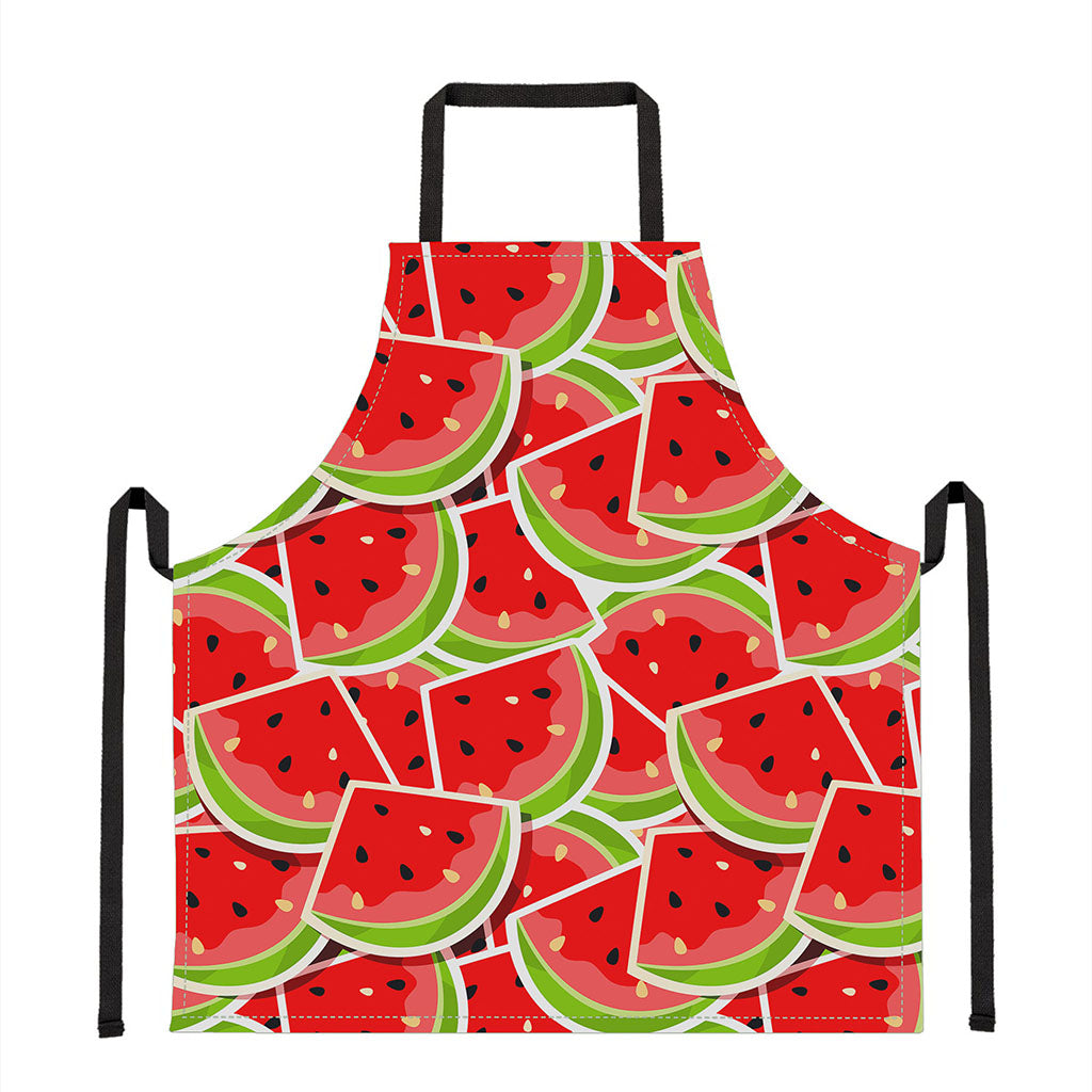 Cute Watermelon Slices Pattern Print Apron