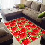 Cute Watermelon Slices Pattern Print Area Rug GearFrost