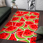 Cute Watermelon Slices Pattern Print Area Rug GearFrost
