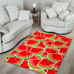 Cute Watermelon Slices Pattern Print Area Rug GearFrost