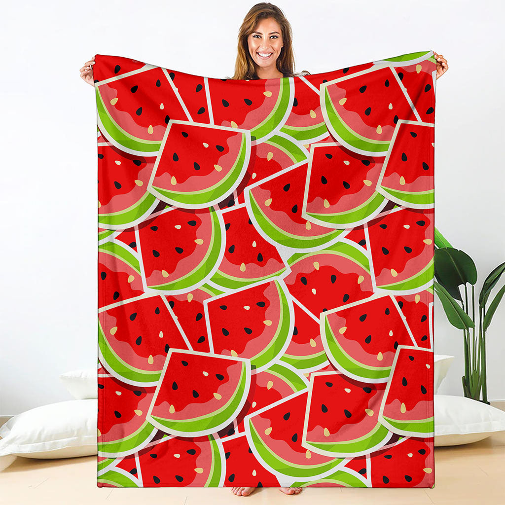 Cute Watermelon Slices Pattern Print Blanket