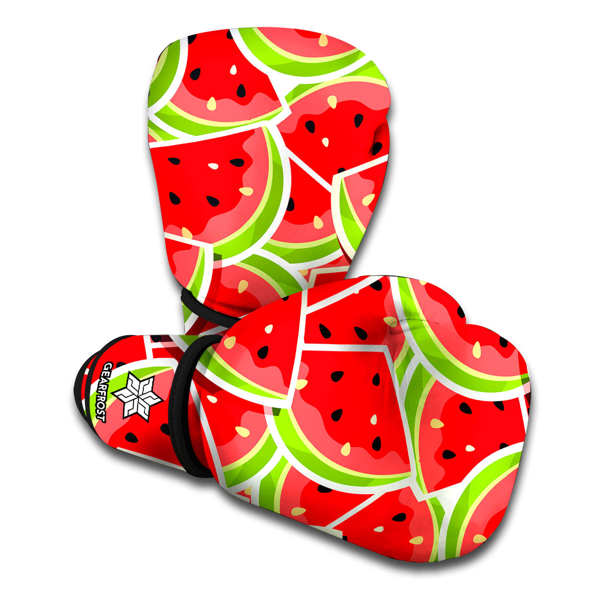 Cute Watermelon Slices Pattern Print Boxing Gloves