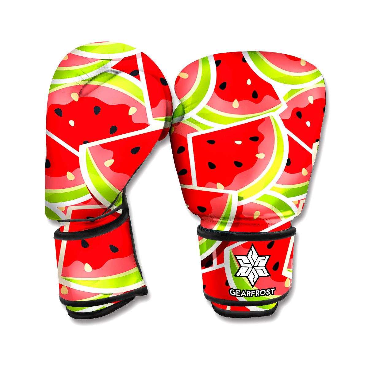 Cute Watermelon Slices Pattern Print Boxing Gloves
