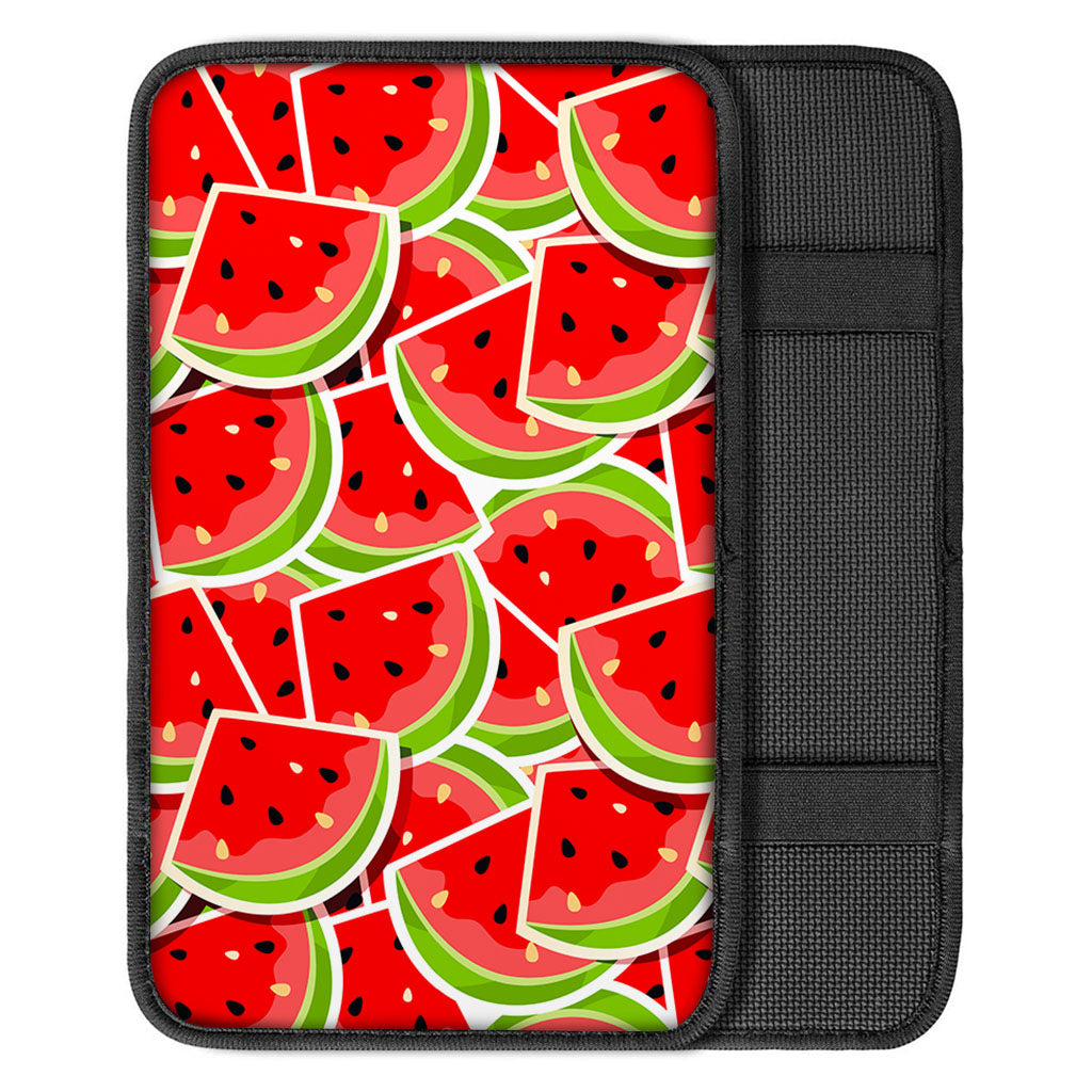 Cute Watermelon Slices Pattern Print Car Center Console Cover