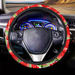 Cute Watermelon Slices Pattern Print Car Steering Wheel Cover