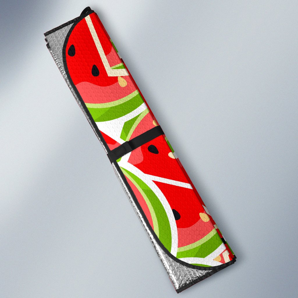 Cute Watermelon Slices Pattern Print Car Sun Shade GearFrost