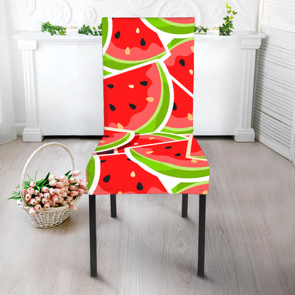 Cute Watermelon Slices Pattern Print Dining Chair Slipcover
