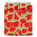 Cute Watermelon Slices Pattern Print Duvet Cover Bedding Set
