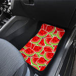 Cute Watermelon Slices Pattern Print Front and Back Car Floor Mats