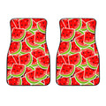 Cute Watermelon Slices Pattern Print Front Car Floor Mats