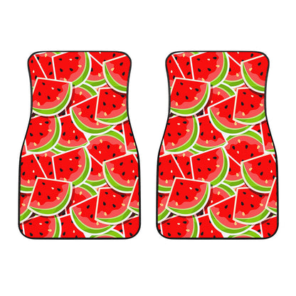 Cute Watermelon Slices Pattern Print Front Car Floor Mats