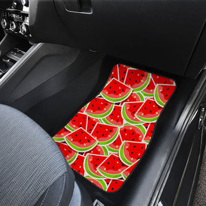 Cute Watermelon Slices Pattern Print Front Car Floor Mats