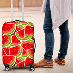 Cute Watermelon Slices Pattern Print Luggage Cover GearFrost