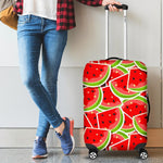Cute Watermelon Slices Pattern Print Luggage Cover GearFrost