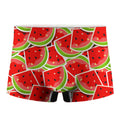 Cute Watermelon Slices Pattern Print Men's Boxer Briefs