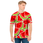 Cute Watermelon Slices Pattern Print Men's T-Shirt