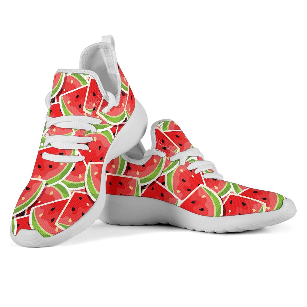 Cute Watermelon Slices Pattern Print Mesh Knit Shoes GearFrost