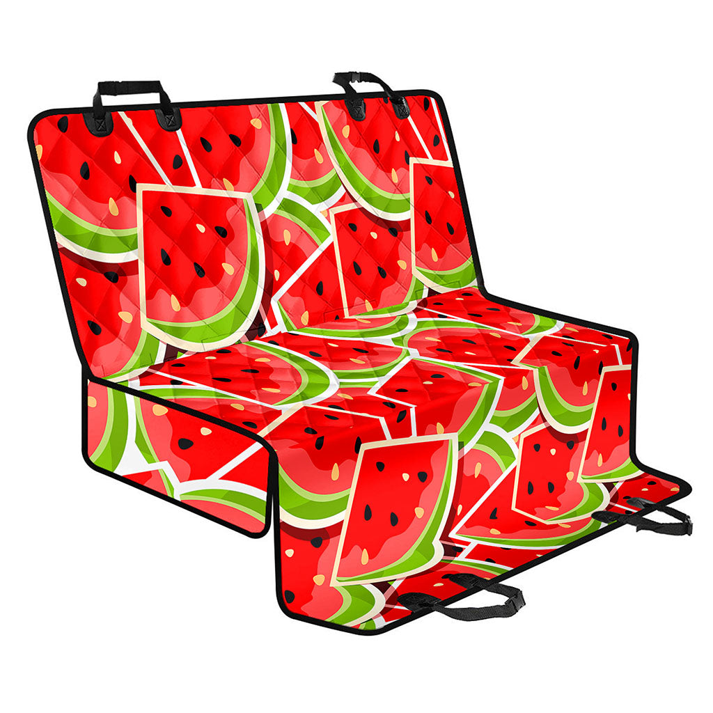 Cute Watermelon Slices Pattern Print Pet Car Back Seat Cover