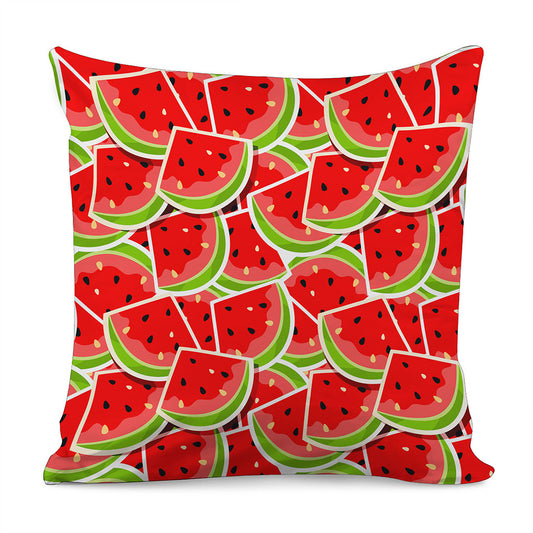 Cute Watermelon Slices Pattern Print Pillow Cover