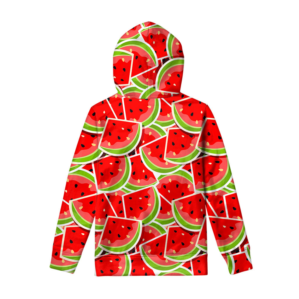 Cute Watermelon Slices Pattern Print Pullover Hoodie