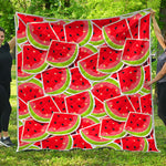 Cute Watermelon Slices Pattern Print Quilt