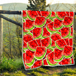 Cute Watermelon Slices Pattern Print Quilt