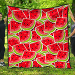 Cute Watermelon Slices Pattern Print Quilt