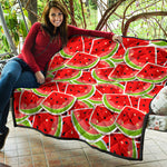 Cute Watermelon Slices Pattern Print Quilt