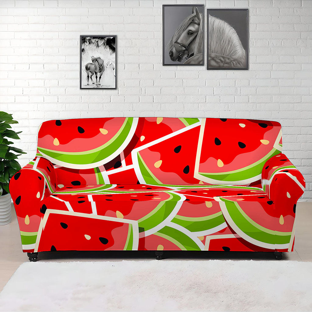 Cute Watermelon Slices Pattern Print Sofa Cover