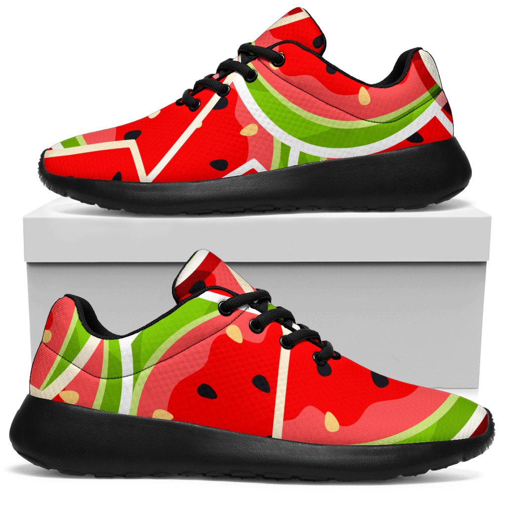 Cute Watermelon Slices Pattern Print Sport Shoes GearFrost