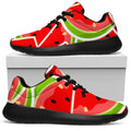 Cute Watermelon Slices Pattern Print Walking Shoes