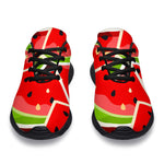 Cute Watermelon Slices Pattern Print Sport Shoes GearFrost