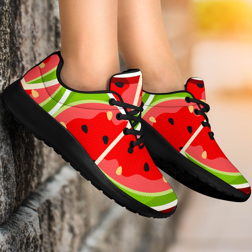 Cute Watermelon Slices Pattern Print Sport Shoes GearFrost