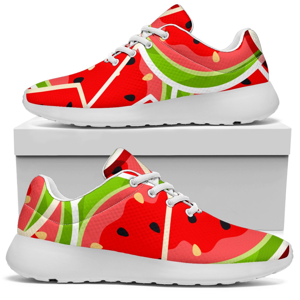 Cute Watermelon Slices Pattern Print Sport Shoes GearFrost