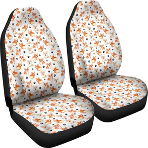 Cute Welsh Corgi Universal Fit Car Seat Covers GearFrost