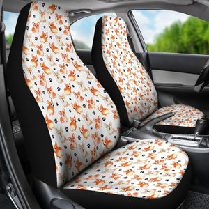 Cute Welsh Corgi Universal Fit Car Seat Covers GearFrost