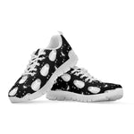 Cute White And Grey Owl Pattern Print White Sneakers