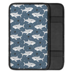 Cute White Shark Pattern Print Car Center Console Cover
