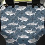 Cute White Shark Pattern Print Pet Car Back Seat Cover