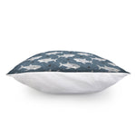 Cute White Shark Pattern Print Pillow Cover
