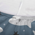 Cute White Shark Pattern Print Sofa Cover