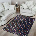 Cute Wizard Pattern Print Area Rug