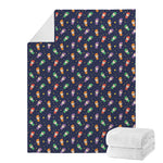 Cute Wizard Pattern Print Blanket