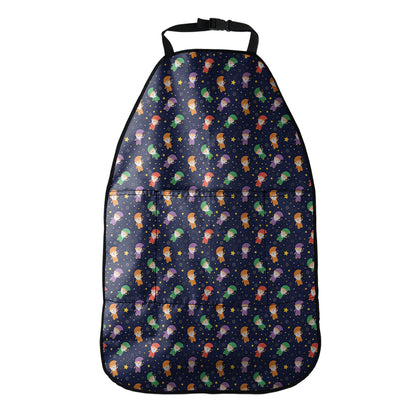 Cute Wizard Pattern Print Car Seat Organizers