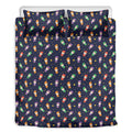 Cute Wizard Pattern Print Duvet Cover Bedding Set