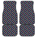 Cute Wizard Pattern Print Front and Back Car Floor Mats