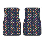 Cute Wizard Pattern Print Front Car Floor Mats
