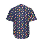 Cute Wizard Pattern Print Men's Baseball Jersey