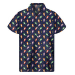 Cute Wizard Pattern Print Men's Short Sleeve Shirt